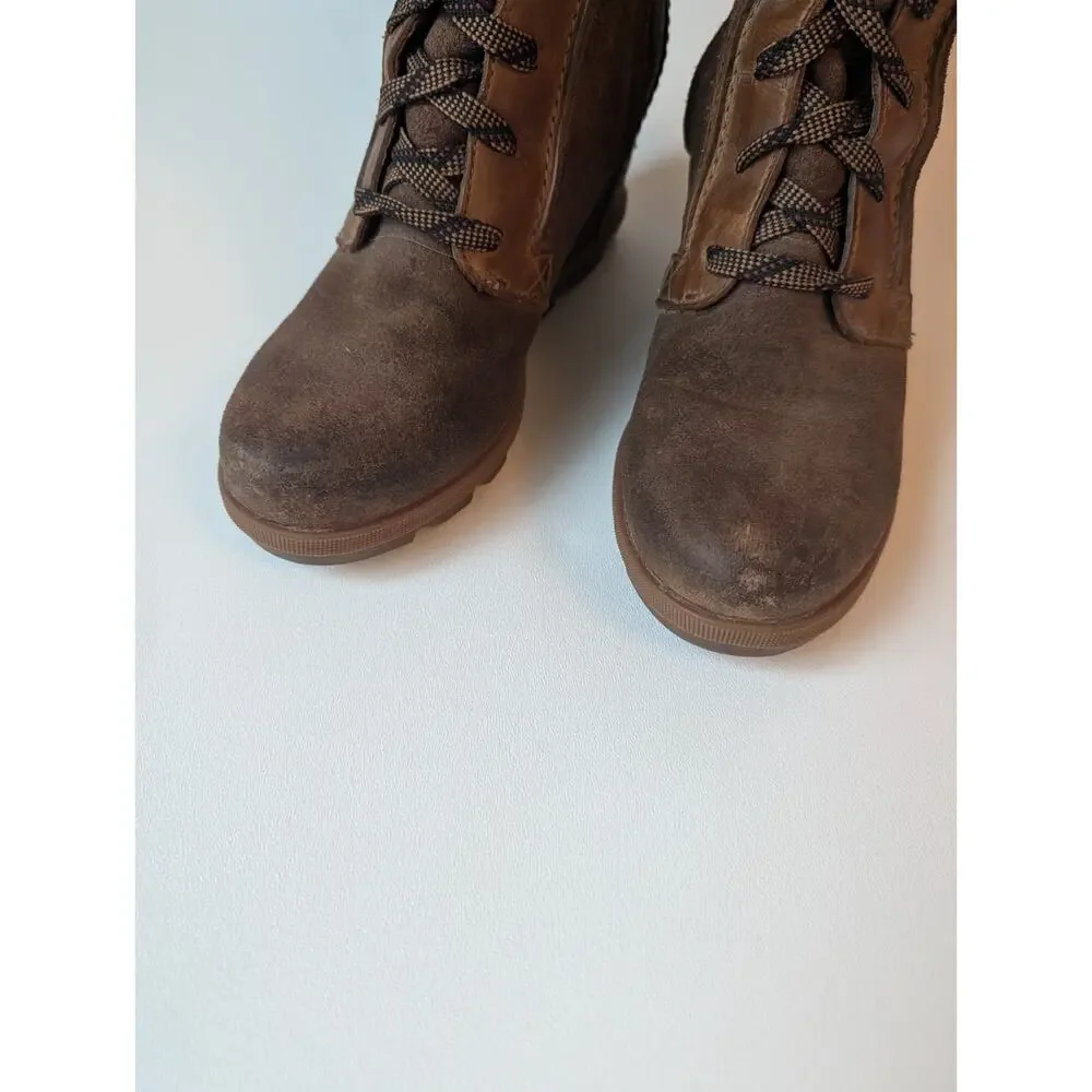 Sorel Joan Of Arctic Wedge II Tall Boots 7.5 Brown